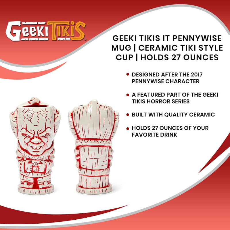 Geeki Tikis IT Pennywise Mug | Ceramic Tiki Style Cup | Holds 27 Ounces product image 7 of 7