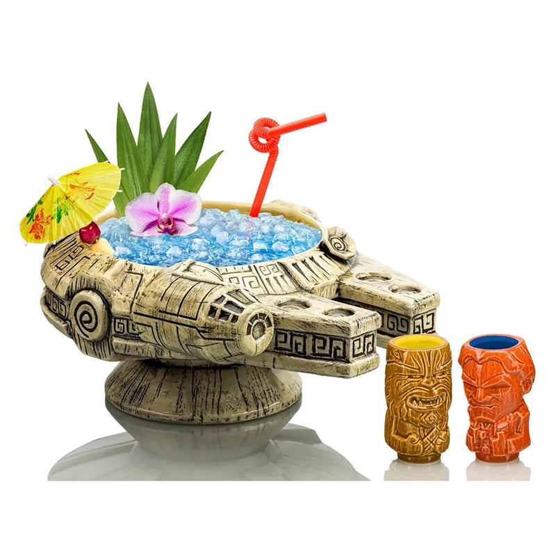 Geeki Tikis Star Wars Millennium Falcon Punch Bowl Set With Mini Muglets product image 1 of 8