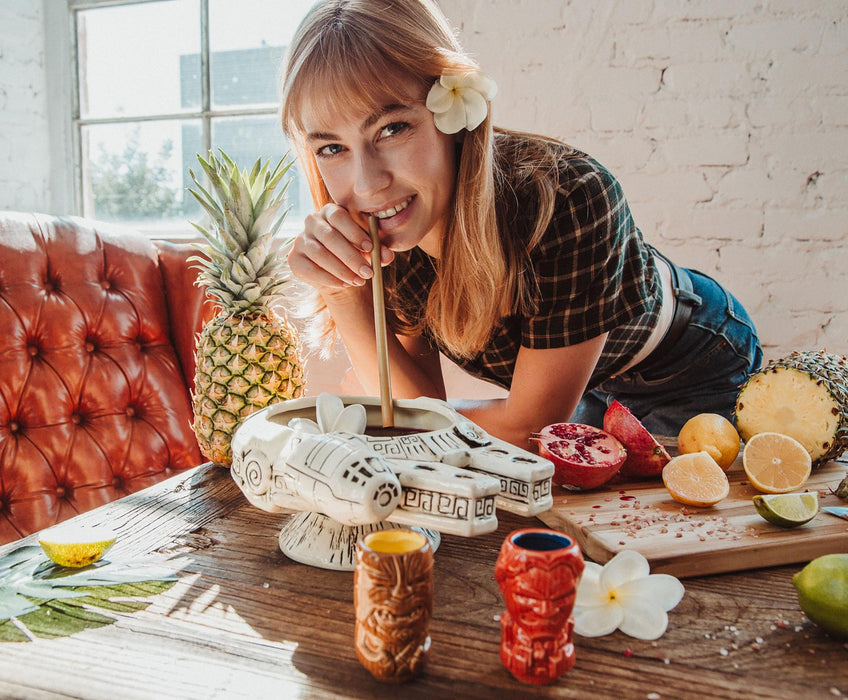 Geeki Tikis Star Wars Millennium Falcon Punch Bowl Set With Mini Muglets