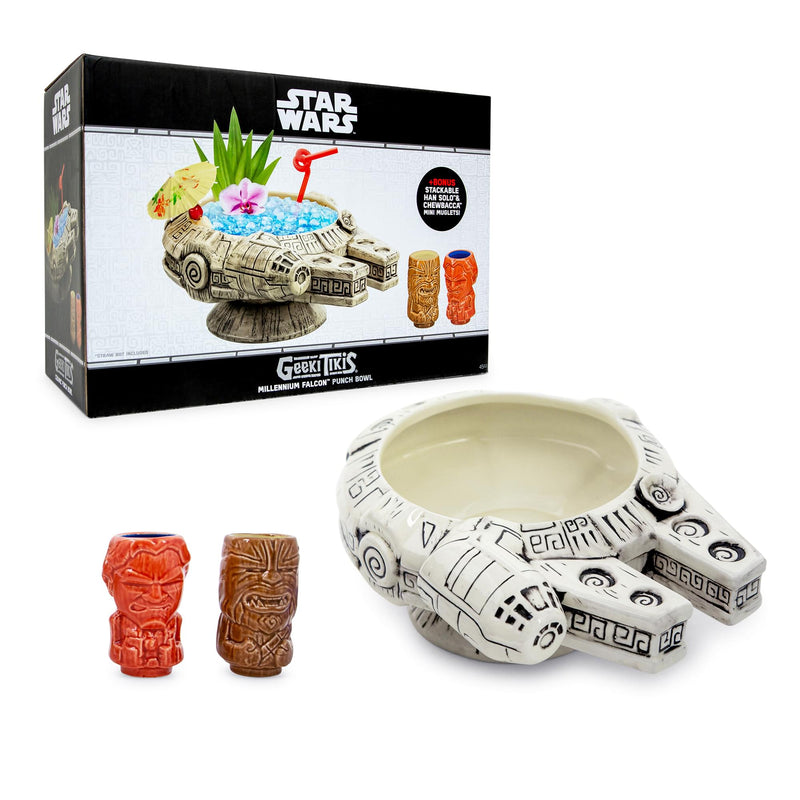 Geeki Tikis Star Wars Millennium Falcon Punch Bowl Set With Mini Muglets product image 8 of 8
