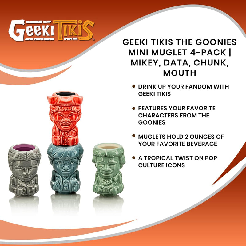 Geeki Tikis The Goonies Mini Muglet 4-Pack | Mikey, Data, Chunk, Mouth product image 7 of 7