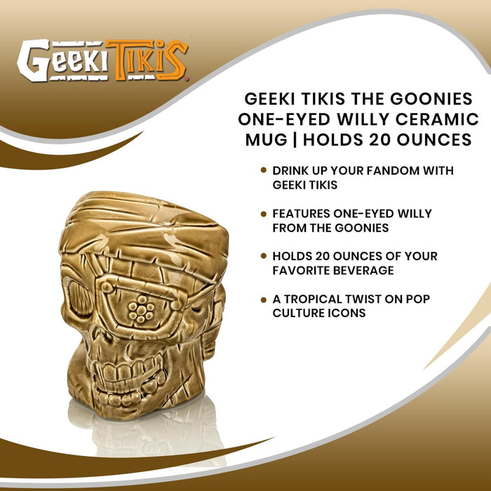 Geeki Tikis The Goonies One-Eyed Willy Ceramic Mug | Holds 20 Ounces