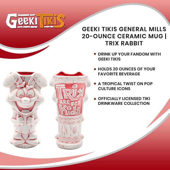 Geeki Tikis General Mills 20-Ounce Ceramic Mug | Trix Rabbit