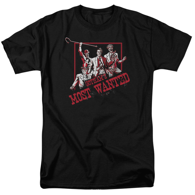 T-Shirt featuring design named Batman - Gotham's Most Wanted, product image 1 of 2