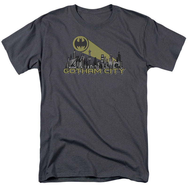 T-Shirt featuring design named Batman - Gotham Skyline, product image 1 of 2