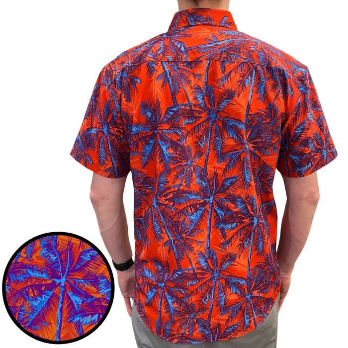 Super Stretch - Blazin Palms Hawaiian Shirt