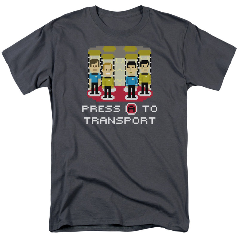 T-Shirt featuring design named Star Trek - Press A To Transport