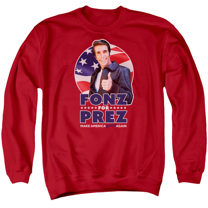 Sweatshirt featuring design named Happy Days - Fonz for Prez