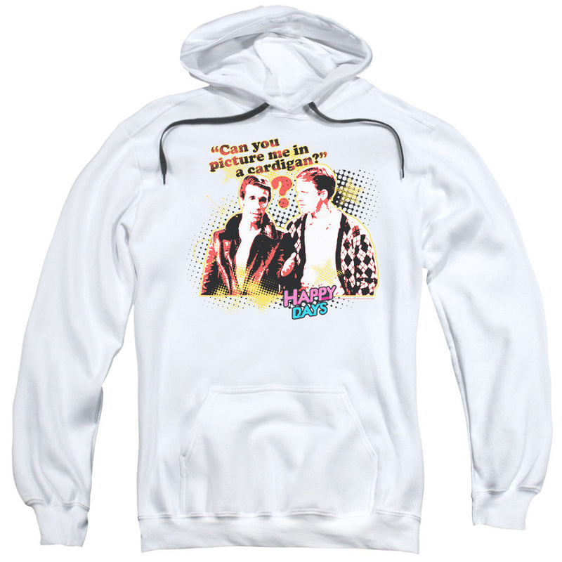 Hoodie featuring design named Happy Days - No Cardigans