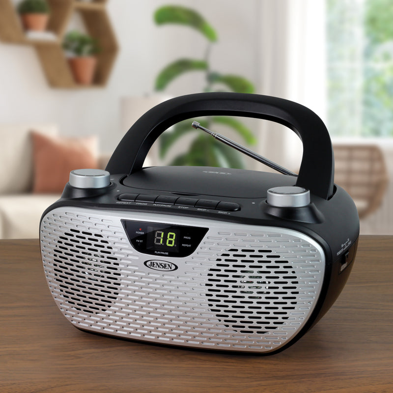 Jensen Portable Stereo Compact Disc Player with AM/FM Stereo Radio