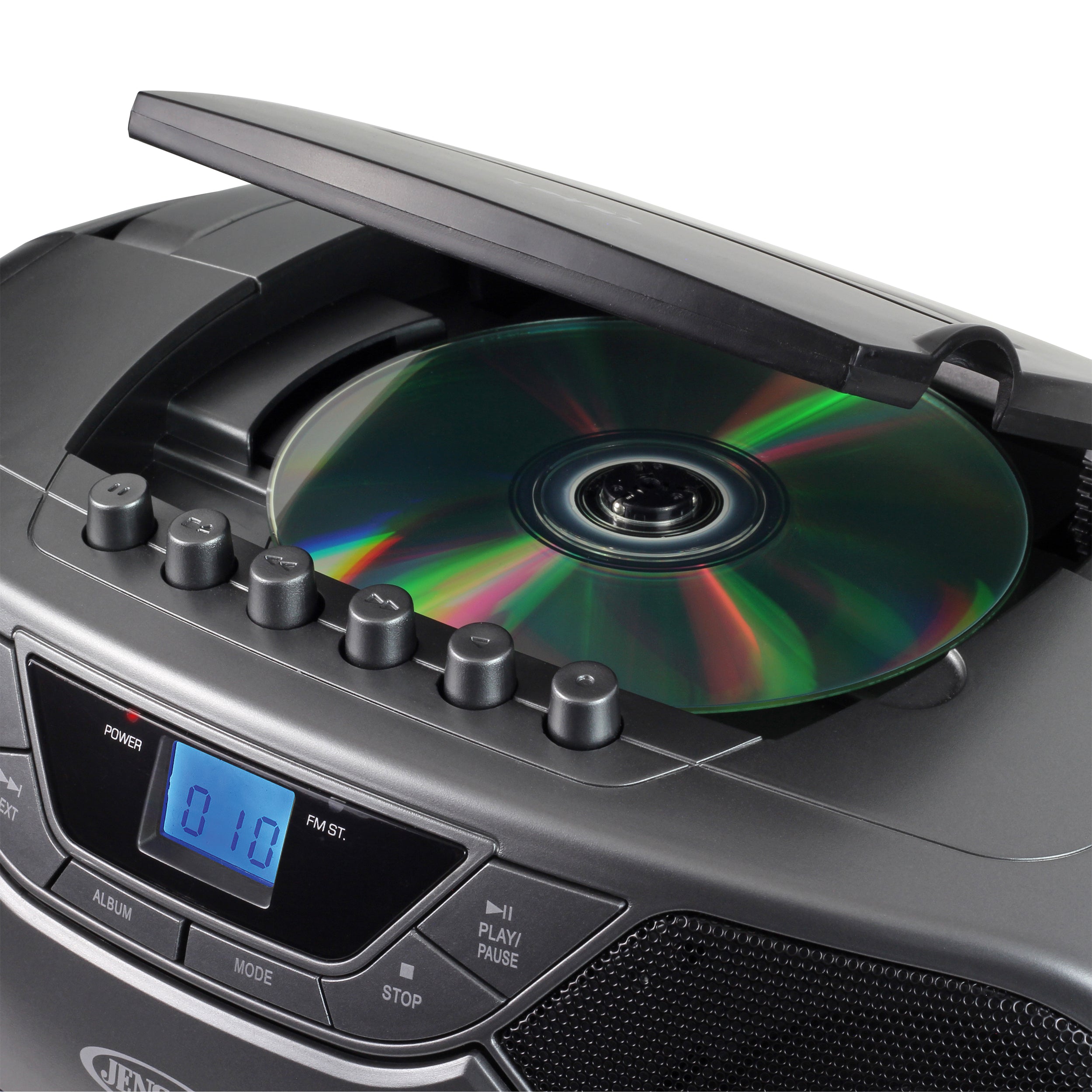 Jensen Portable Bluetooth Stereo MP3 Compact Disc Cassette Player/Reco ...
