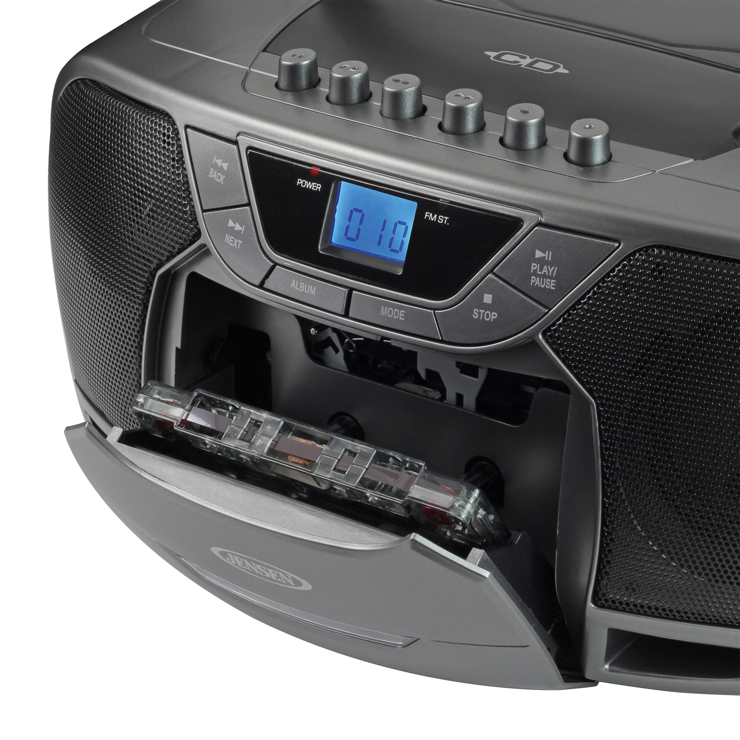 Compact Disc Mp3 Jensen Portable Bluetooth Stereo MP3 Compact Disc Cassette Player/Reco ...