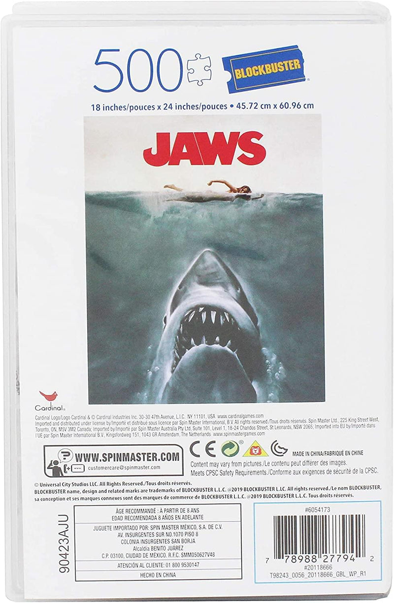JAWS 500 Piece Jigsaw Puzzle in Plastic VHS Video Case product image 3 of 3
