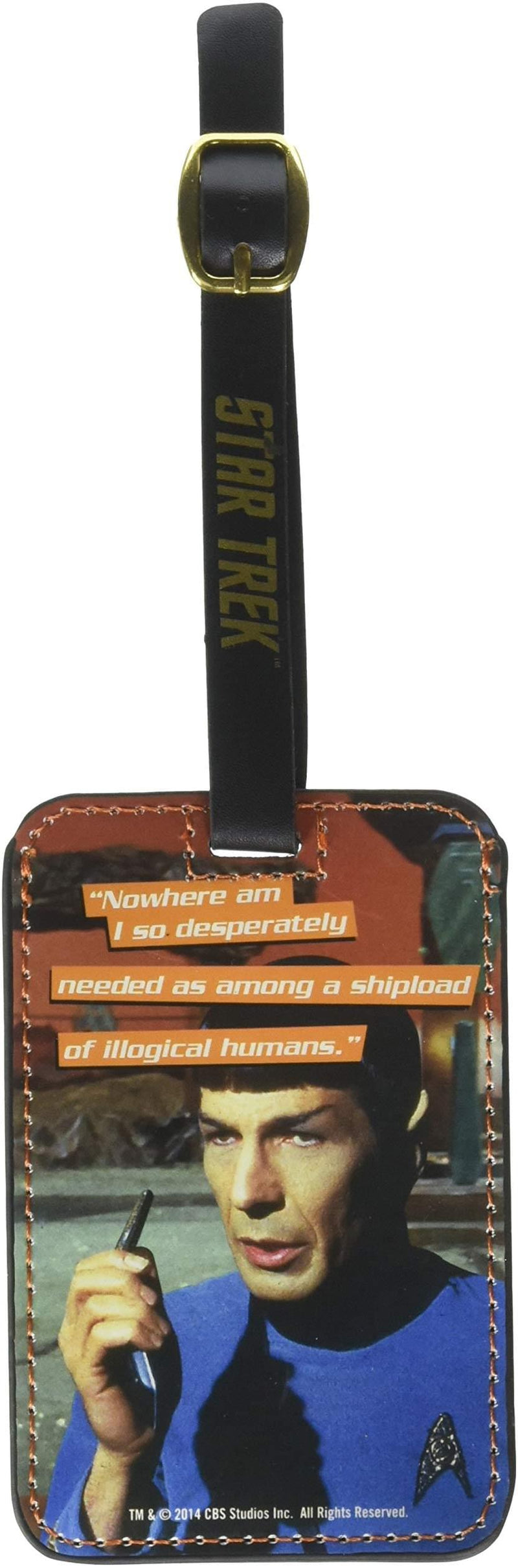 Star Trek Spock Graphic Luggage Tag