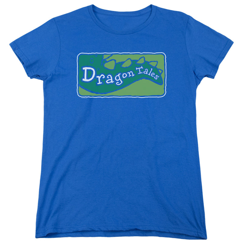 T-Shirt featuring design named Dragon Tales - Logo (Blue), product image 2 of 2