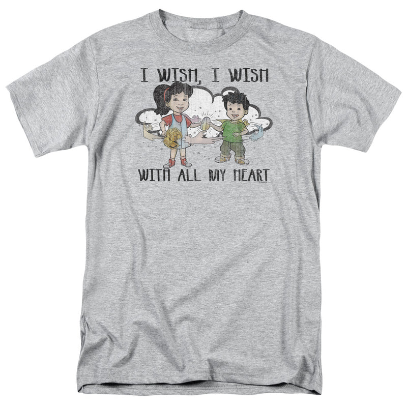 T-Shirt featuring design named Dragon Tales - I Wish with All My Heart, product image 1 of 2