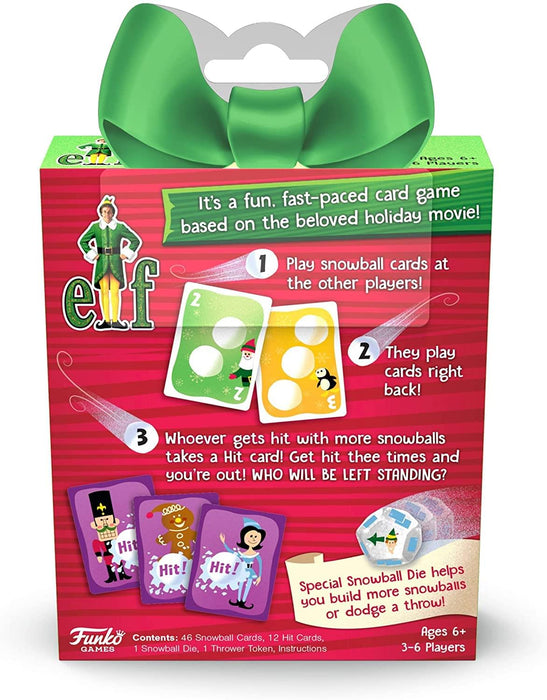 Elf Snowball Showdown Family Card Game | For 3-6 Players
