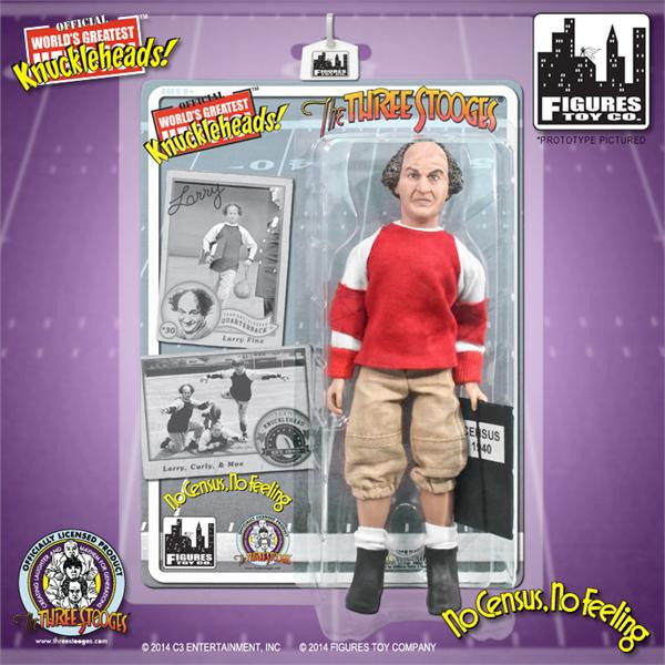 The Three Stooges 8 Inch Deluxe Figurine: No Census, No Feeling Larry