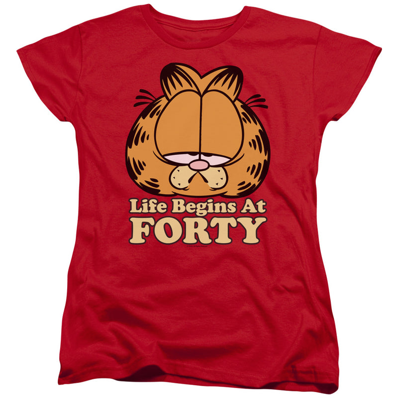 T-Shirt featuring design named Garfield - Life Begins at 40, product image 2 of 2