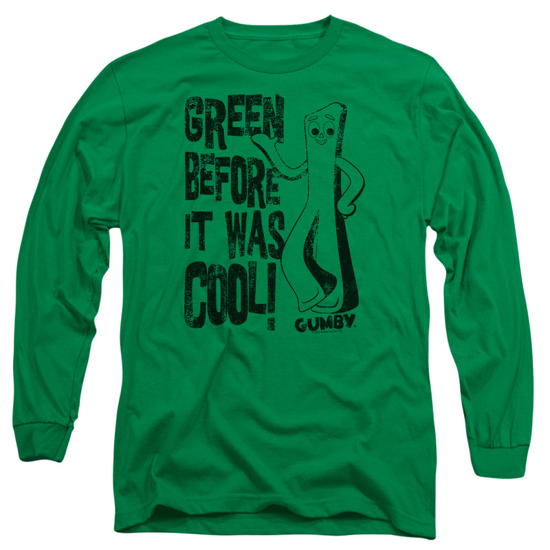 Long-Sleeve Shirt featuring design named Gumby - Cool Green