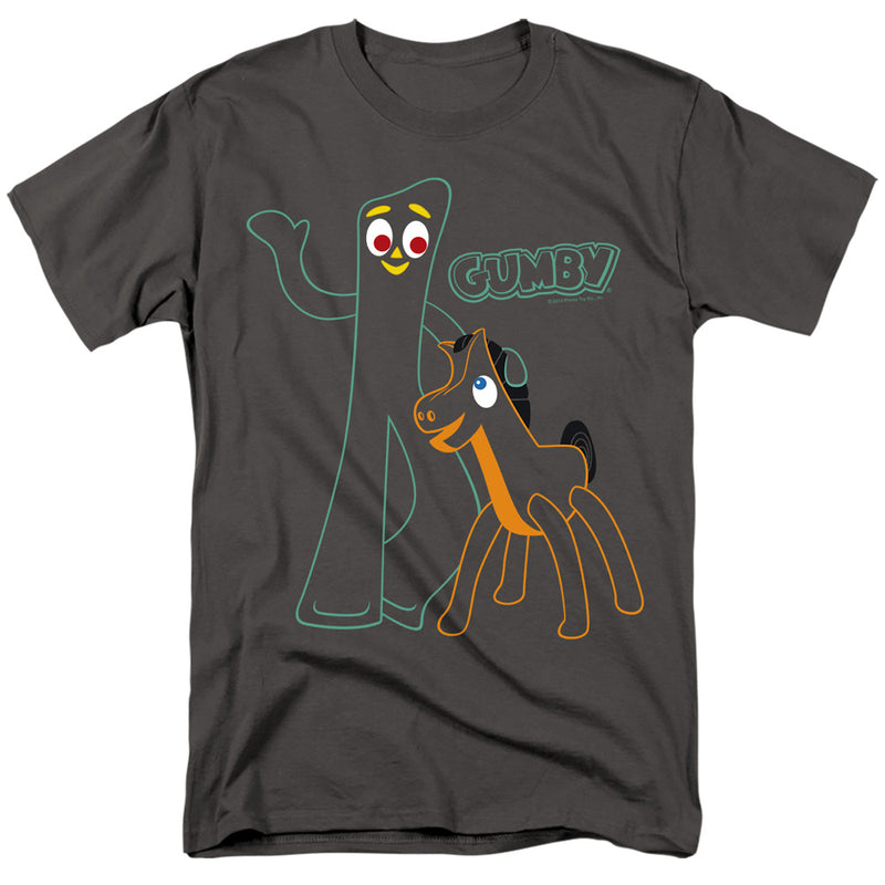 T-Shirt featuring design named Gumby - Outlines