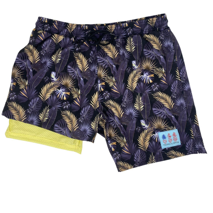 Gold Palms Swimsuit Shorts