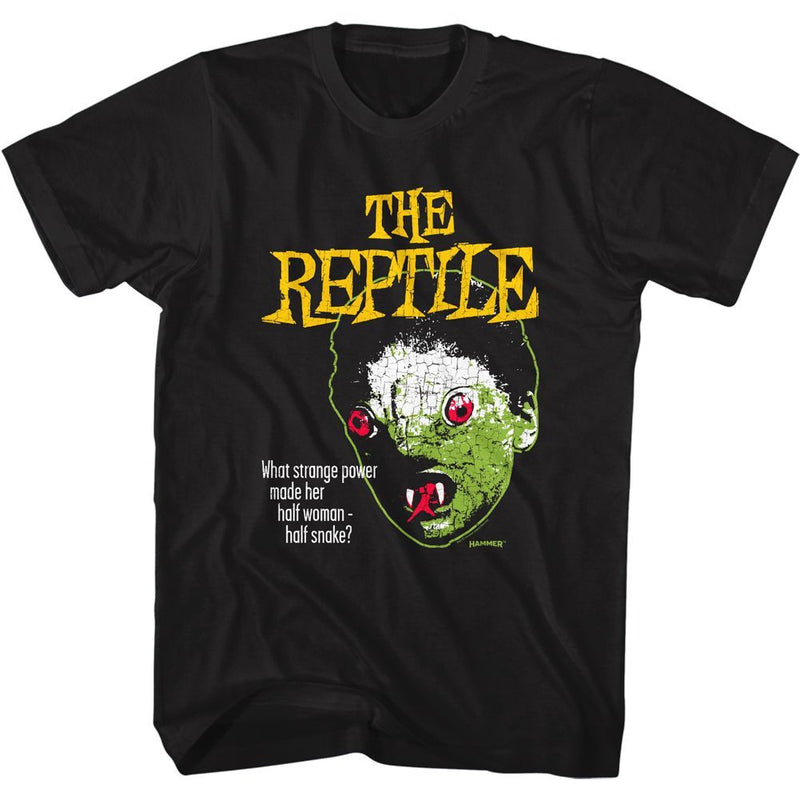 T-Shirt featuring design named Hammer Horror - The Reptile Face