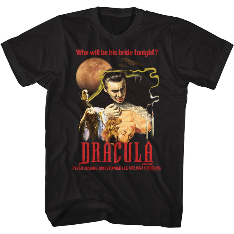 T-Shirt featuring design named Hammer Horror - Dracula Moon & Candles