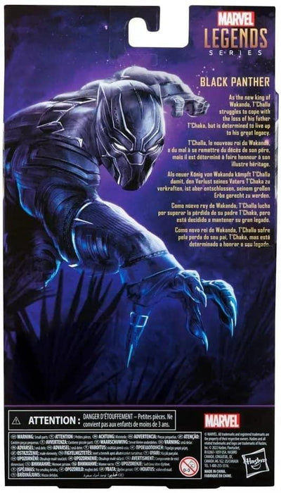 Marvel Legends Black Panther - Action Figure 6 Pollici Serie Avengers, Edizione Esclusiva