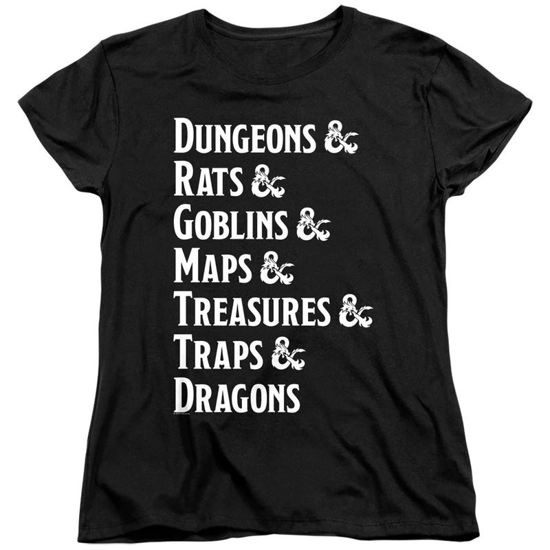 T-Shirt featuring design named Dungeons & Dragons - Dungeon List, product image 2 of 2