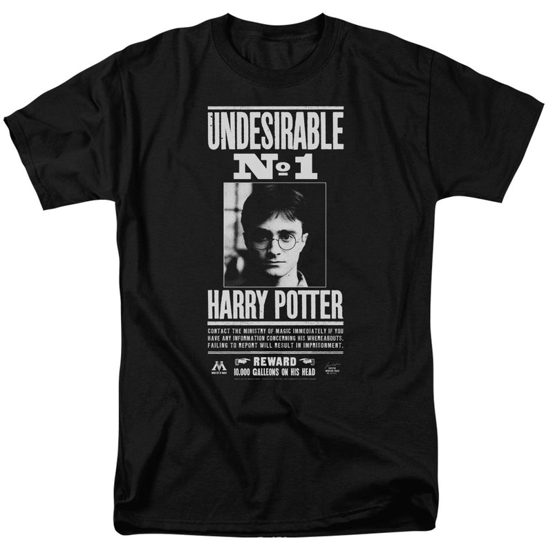 T-Shirt featuring design named Harry Potter - Undesirable No. 1 (Black & White), product image 1 of 2