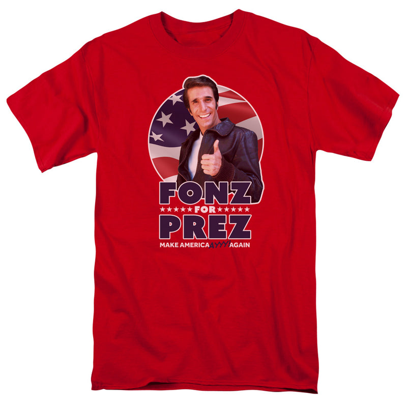 T-Shirt featuring design named Happy Days - Fonz For Prez, product image 1 of 2