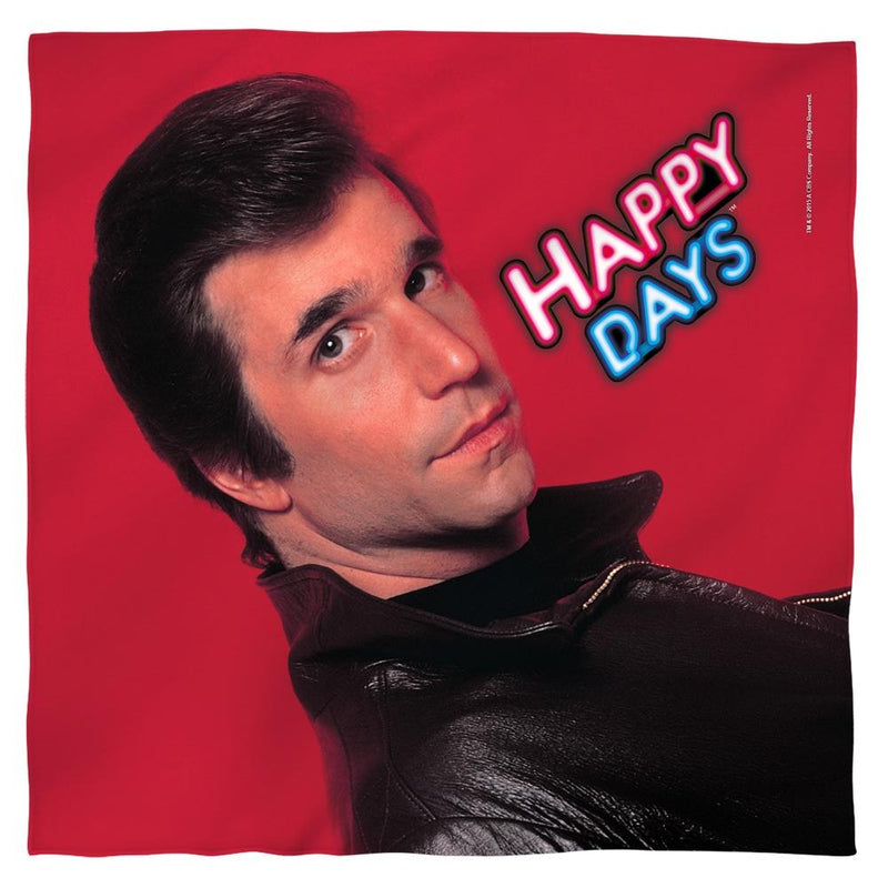 Bandana featuring design named Happy Days - Red Fonz Bandana