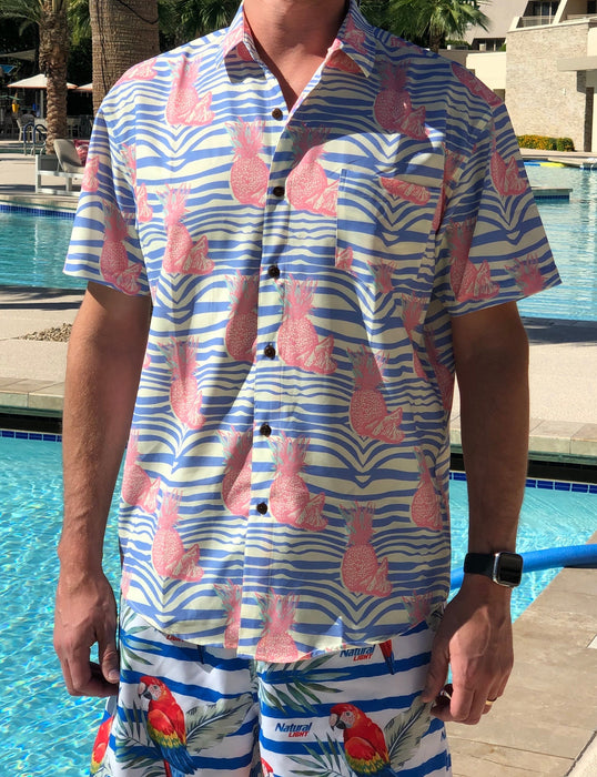 Super Stretch - PURE Pineapple Hawaiian Shirt