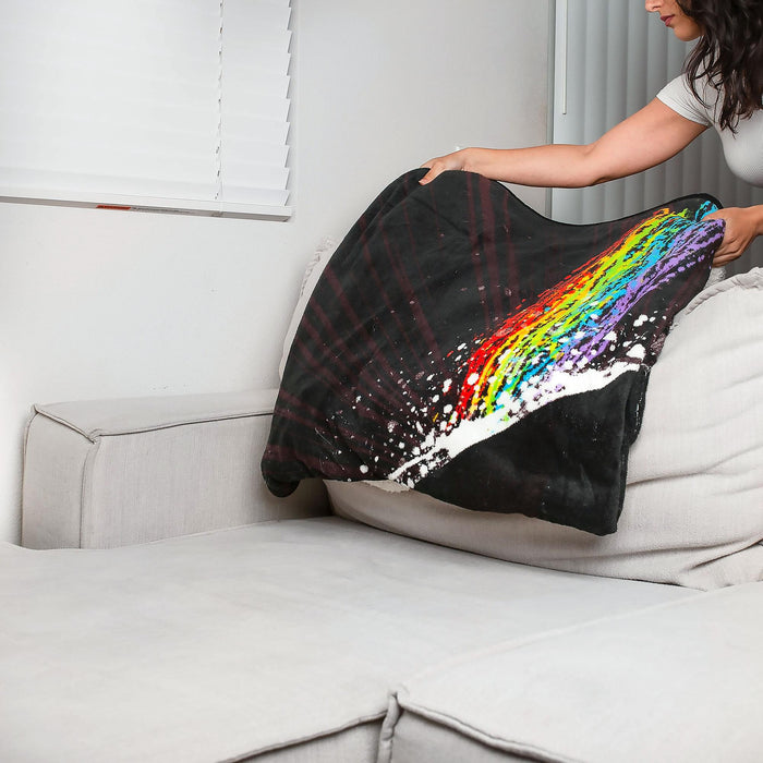 Pink Floyd Dark Side Of The Moon Fleece Throw Blanket | Measures 60 x —  MeTV Mall