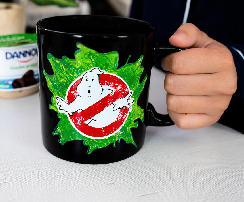 Ghostbusters Logo Ectoplasm HeatChanging Ceramic Coffee Mug Holds 2