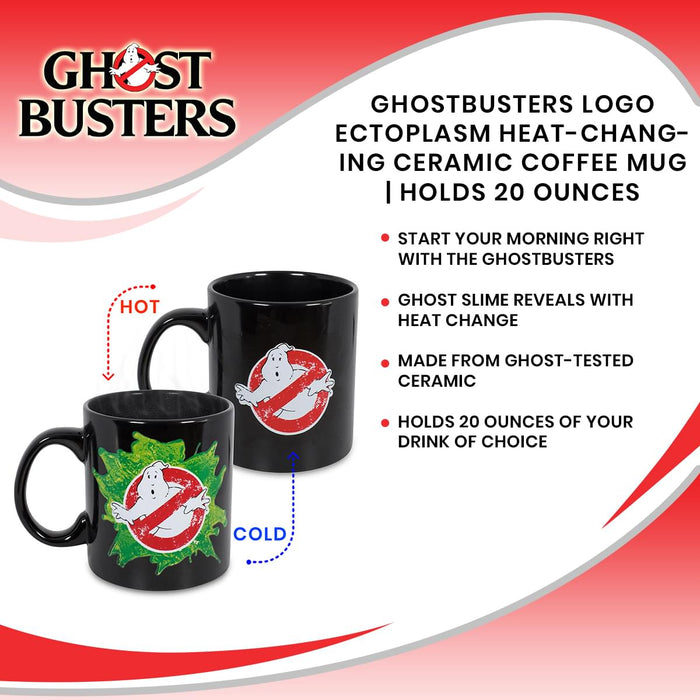 Ghostbusters Logo Ectoplasm Heat-Changing Ceramic Coffee Mug