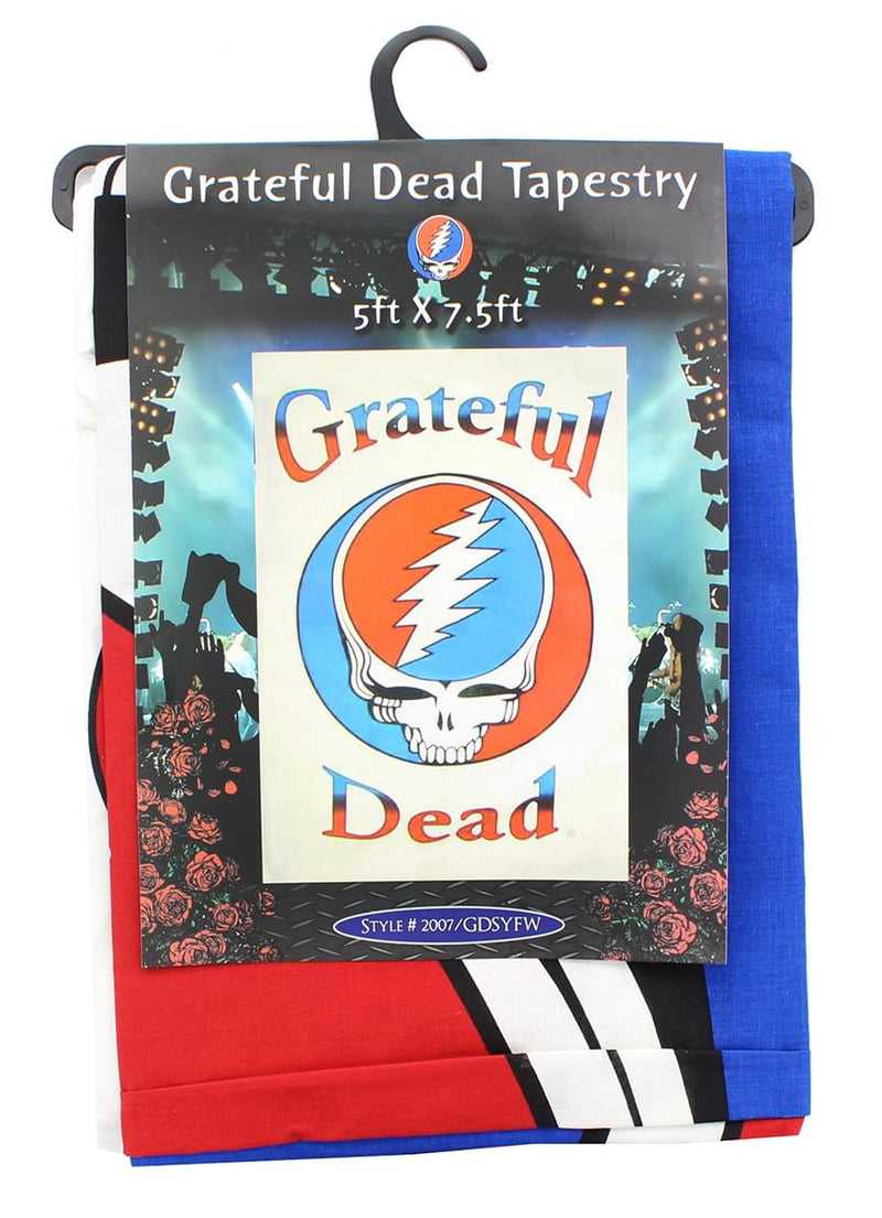 Grateful Dead Steal Your Face Logo White 60"x90" Tapestry product image 1 of 2
