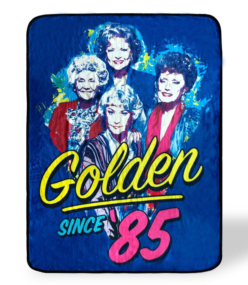 The Golden Girls Golden Since 85 Large Fleece Throw Blanket | 60 x 45 Inches product image 1 of 7