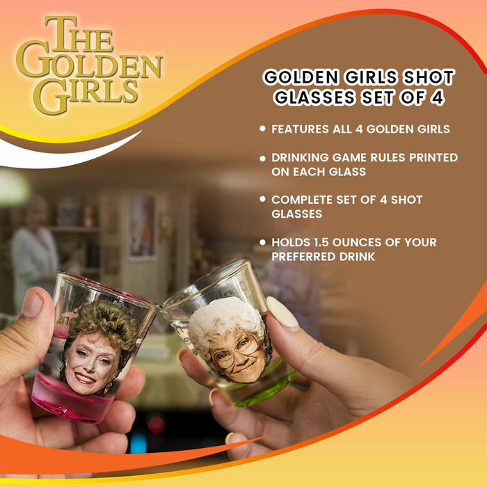 The Golden Girls Shot Glasses (Set of 4)
