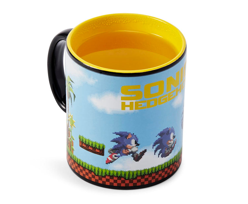 Sonic the Hedgehog Heat Changing 16-Bit Ceramic Coffee Mug | Holds 16 Ounces
