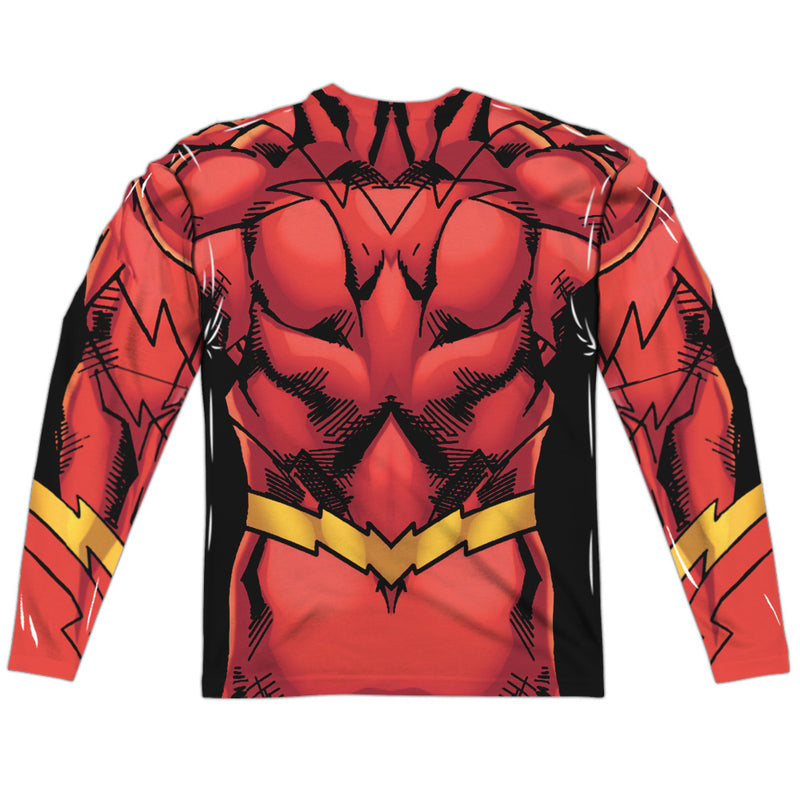 Long-Sleeve Shirt featuring design named Justice League - Flash 52 (front & back), product image 2 of 2