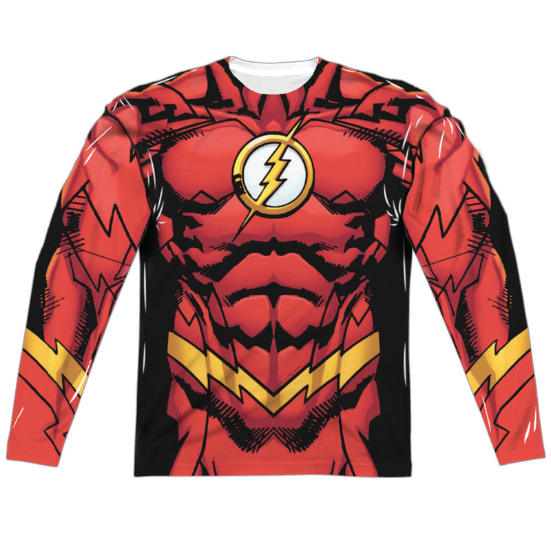 Long-Sleeve Shirt featuring design named Justice League - Flash 52 (front & back), product image 1 of 2