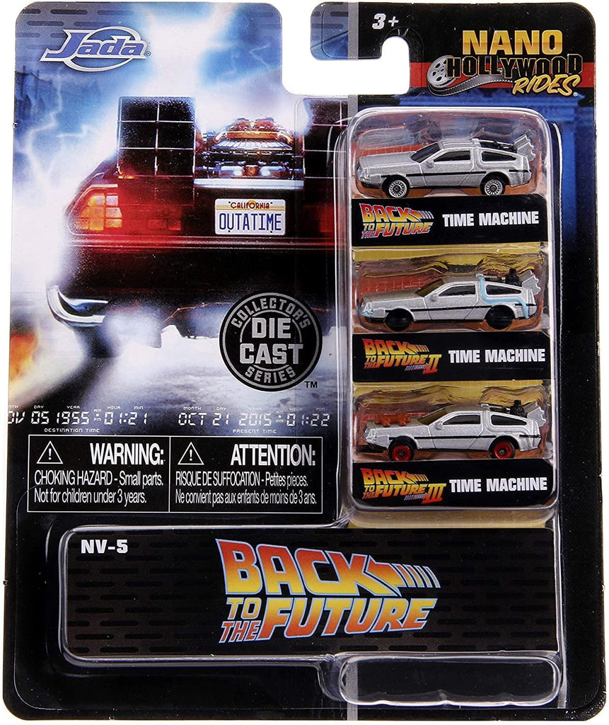 Back to the Future Nano Hollywood Rides 3-Pack Free Shipping