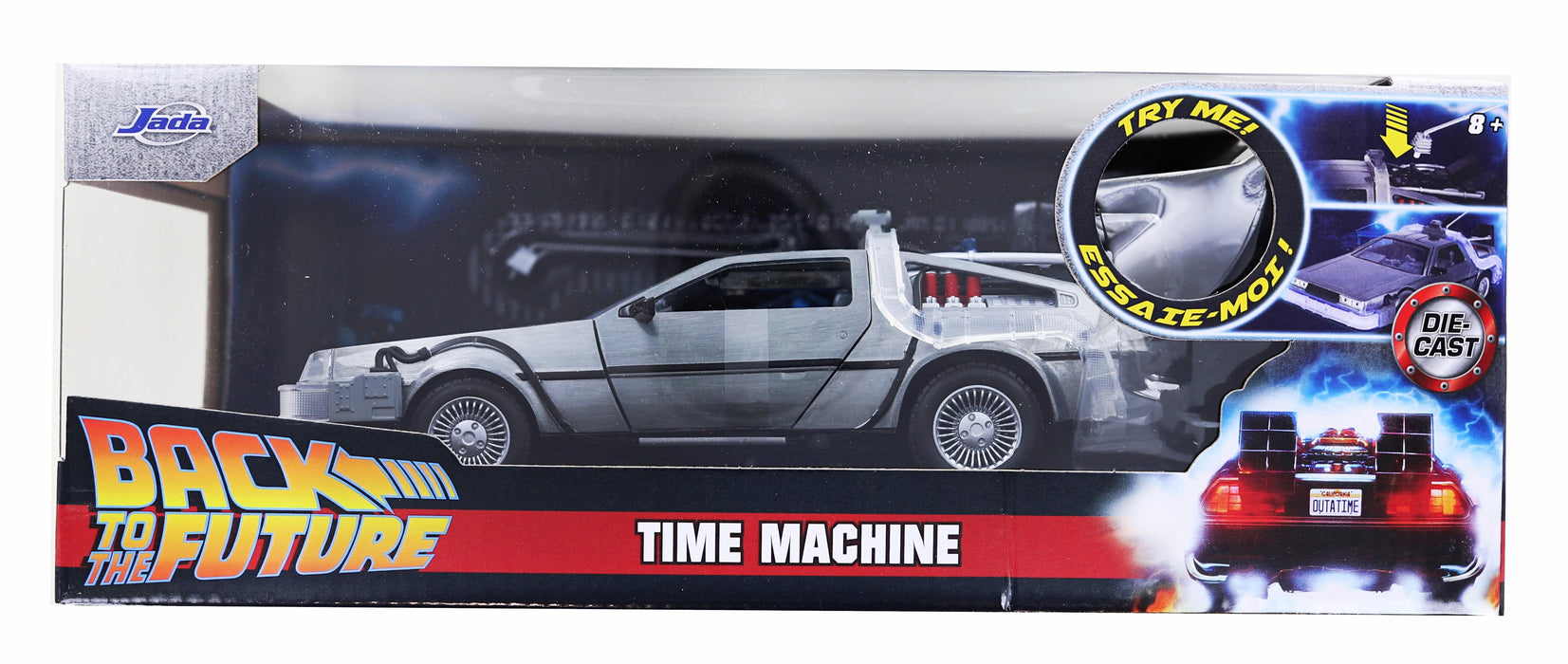 Back To The Future Time Machine Light-Up 1:24 Die Cast Vehicle