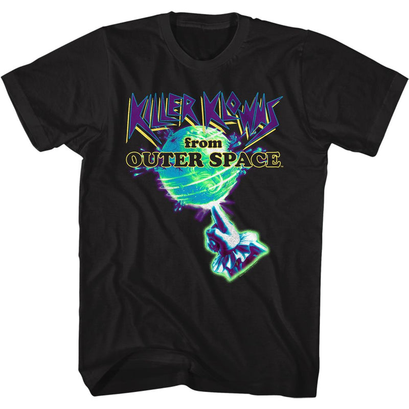 T-Shirt featuring design named Killer Klowns From Outer Space - Earth and Hand