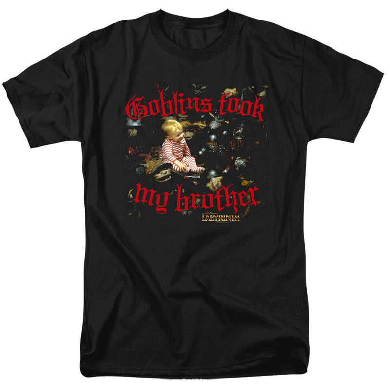 T-Shirt featuring design named Labyrinth - Goblins Took My Brother, product image 1 of 2