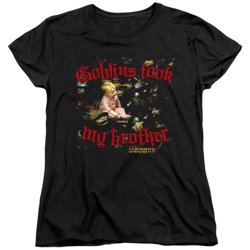 T-Shirt featuring design named Labyrinth - Goblins Took My Brother, product image 2 of 2