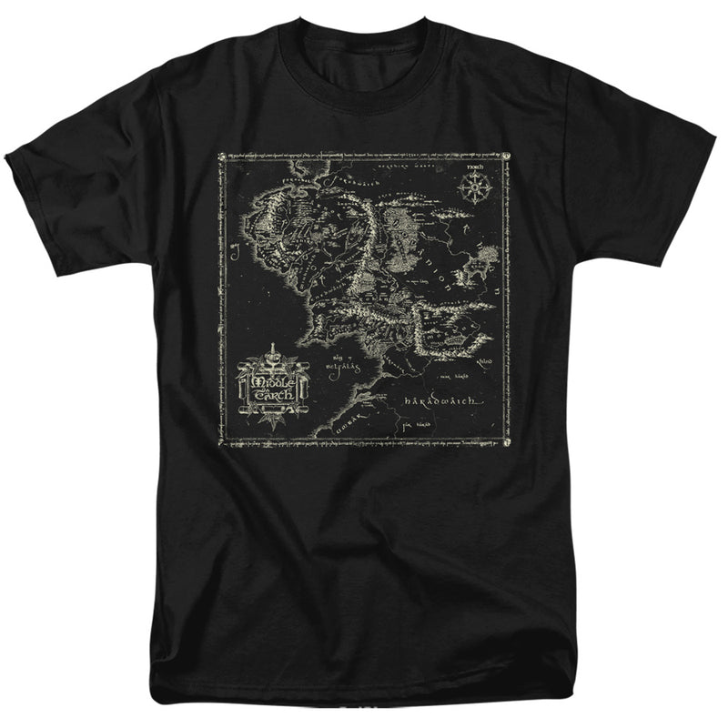 T-Shirt featuring design named The Lord of the Rings Trilogy - Map of Middle Earth