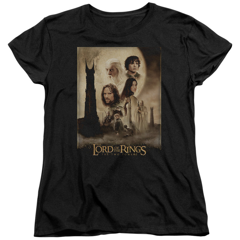 T-Shirt featuring design named The Lord of the Rings Trilogy - Two Towers Poster, product image 2 of 2